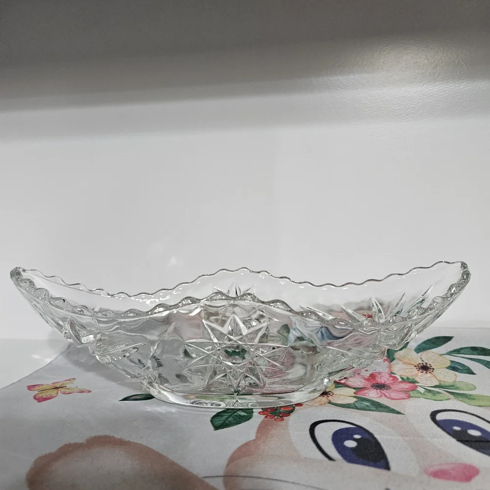 🌟Anchor‎ Hocking Pressed Glass Starburst Serving Bowl